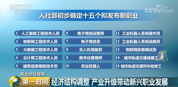 产业升级带动新兴职业发展