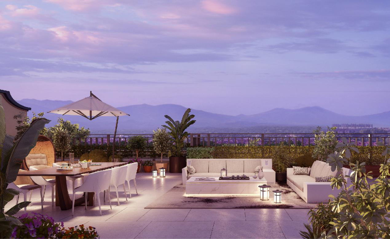 超大星空露台,这样的城市墅你绝对想拥有