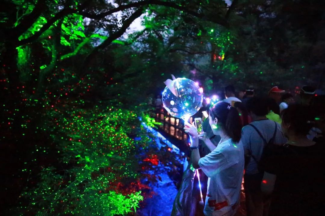 越夜越美新体验!神秘幻光森林,原来云台山还可以这么玩!