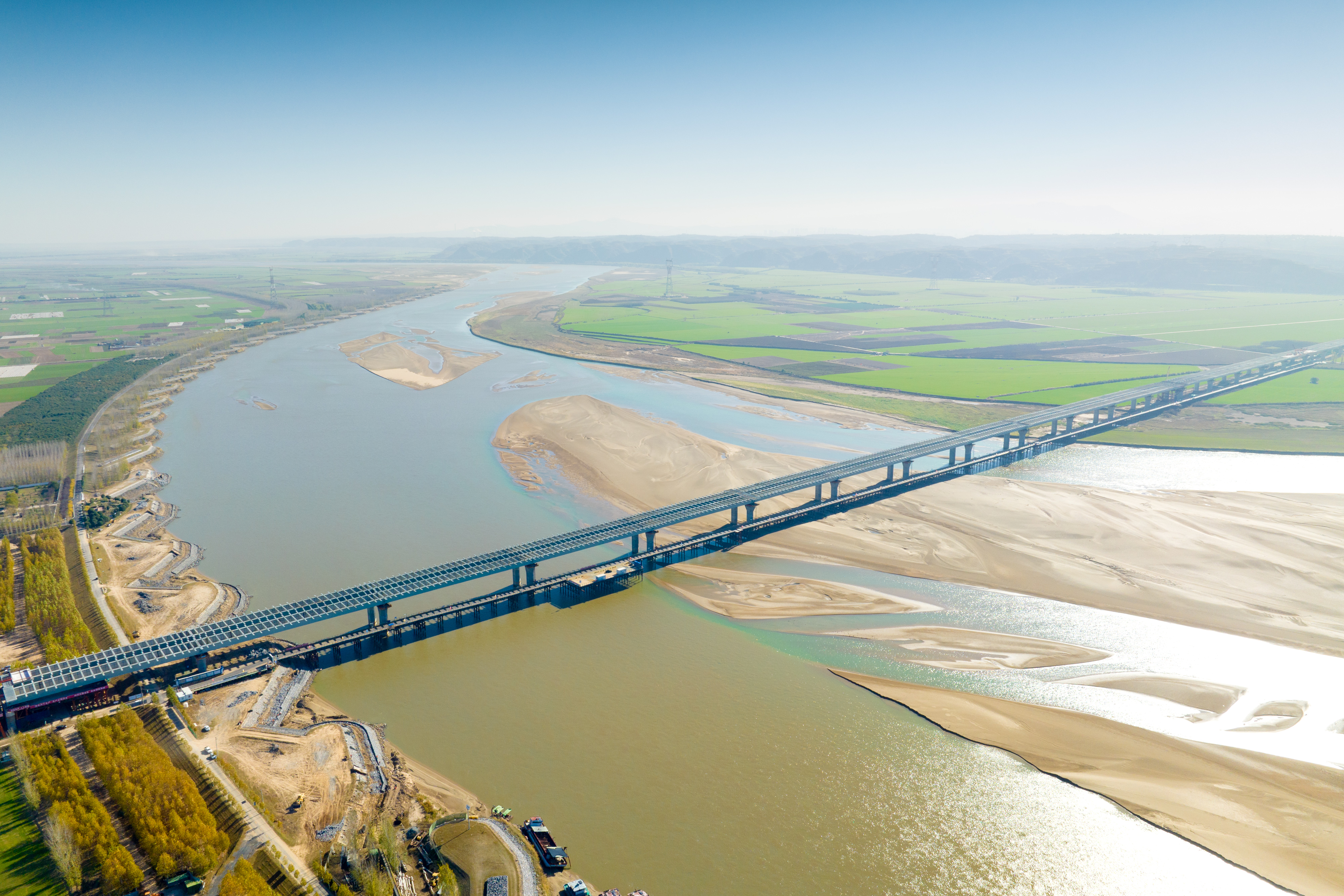 河南将再添一座黄河桥!沁伊高速黄河特大桥主桥已合龙