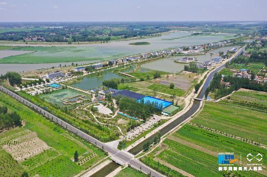 美翻了!航拍商丘民权县万亩荷塘 水美乡村 - 河南一百度