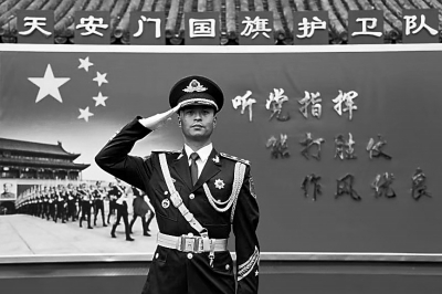 中国人民解放军仪仗大队国旗护卫中队中队长杜林