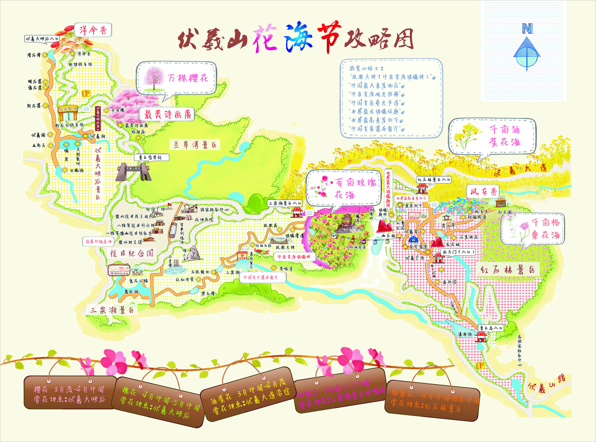 2019伏羲山花海节即将启幕 畅游五大花海打卡郑州网红