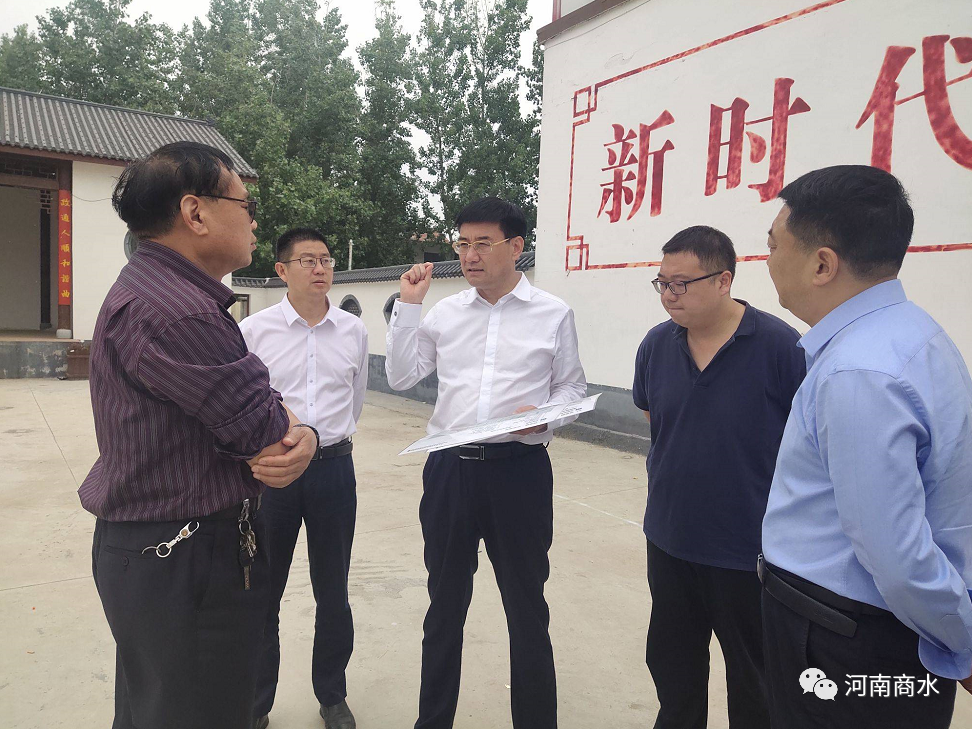 商水县长田林带队检查指导乡村振兴示范村建设工作