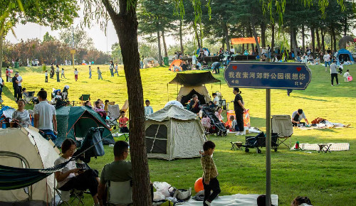 郑州索河郊野公园，藏不住了！