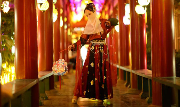 中国开封第九届国际菊花展在清明上河园盛大开幕！